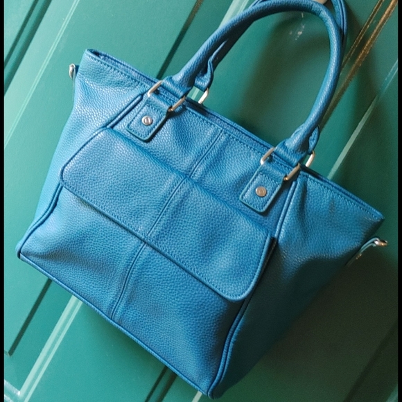 THIRTY-ONE JEWELL Teal Satchel Handbag - Picture 4 of 9